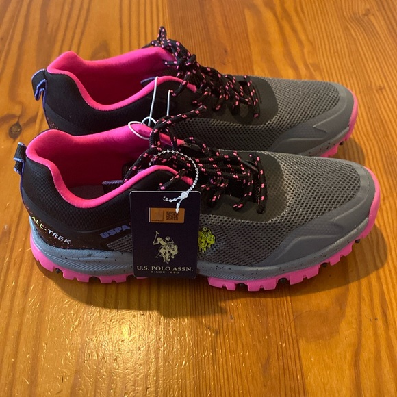 U.S. Polo Assn. Shoes - NWT Tennis Shoes Women’s 7.5 U.S. POLO ASSN.
Gray Black Pink ALL-TREK USPA Sport
